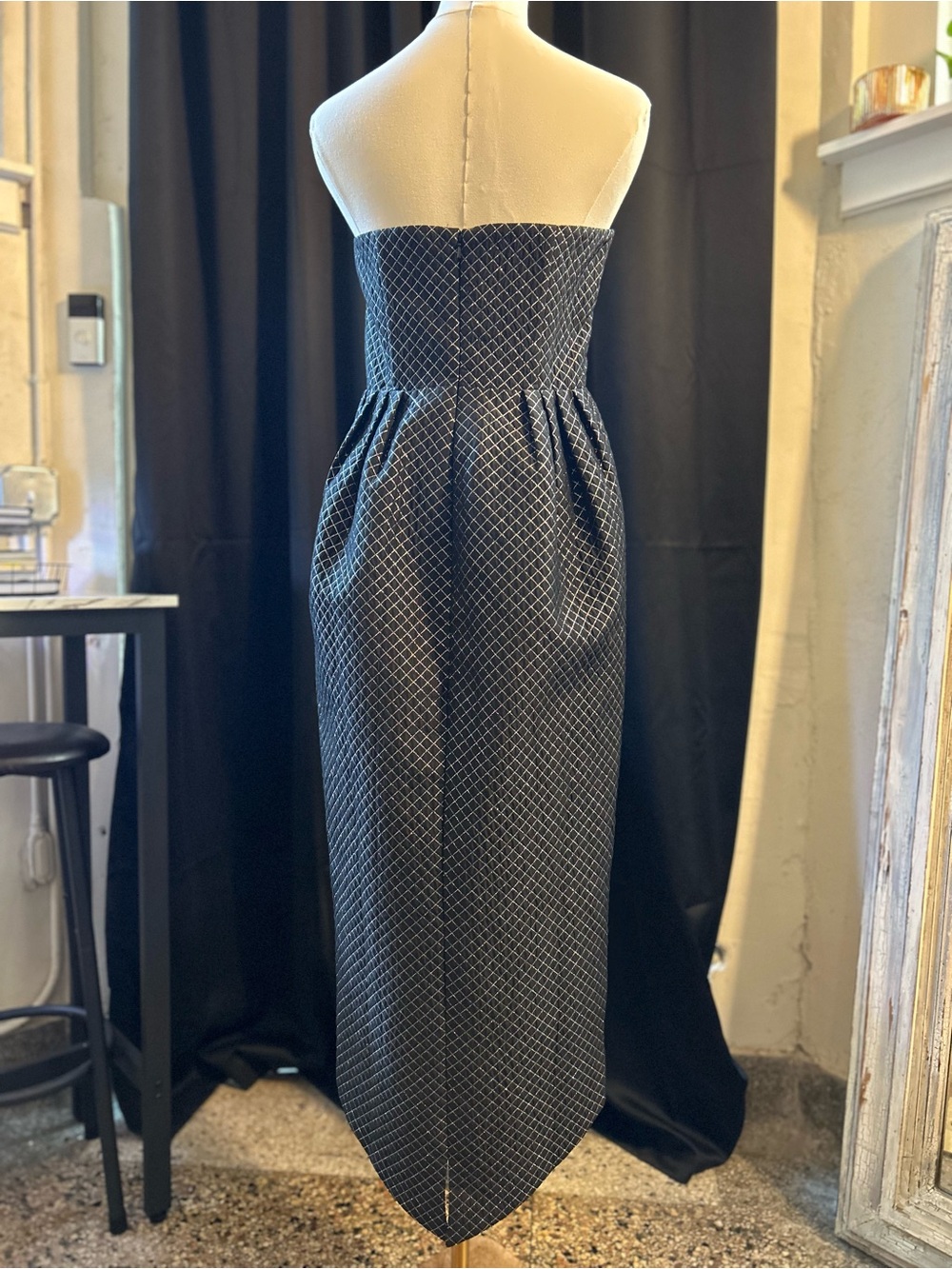 Strapless Geometric Pattern Dress - Picture 10 of 10